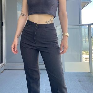 Vintage Grey High Waisted Pants